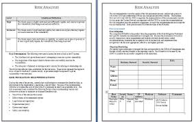 Risk Analysis Templates 15 Free Printable Word Excel Pdf Examples Risk Analysis Analysis Templates