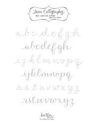 Free Calligraphy Alphabet Printable Sheets The Ultimate List Of Free Brush Letter Practice Sheets Crooked Creek Life The Worksheets May Be Found In Different Styles And Operations Titaniccellphonering