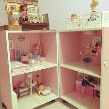 100均リメイク リカちゃん daiso 子供部屋 ゆめかわ などのインテリア実例 2016 11 15 11 35 49 roomclip ルームクリップ ドールハウスの家具 バービーの家具 ドールハウス 手作り