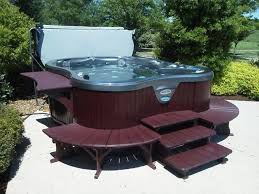 Amore Bay With Surround Hot Tub Cover Hot Tub Outdoor Living Space