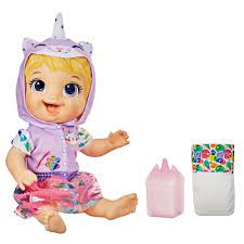 Baby Alive Tinycorns Doll Unicorn Drinks Wets For Kids Ages 3 And Up Walmart Com