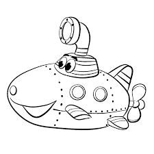 Leuk Voor Kids Kleurplaat Een Vrolijke Duikboot Kleurplaten Kleurboek Thema