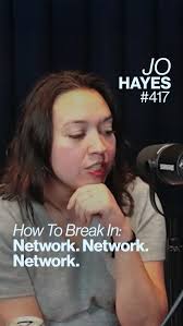 Networking can suck but it also doesn’t suck when it gets you your dream  job., Today we released an IN PERSON interview with Jo Hayes, the Executive  Director of Strategy at Barbarian. She explained ...