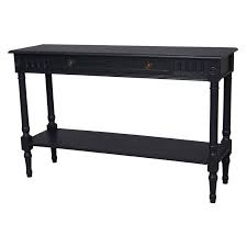 Isobel 47 2 Solid Wood Console Table Wood Console Table Black Console Table Black Entry Table