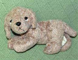 Russ Berrie Browning Bean Bag Puppy Dog Tan Plush Stuffed 6 Animal Mini Toy Russ Plush Stuffed Animals Brown Puppies Collectable Plush
