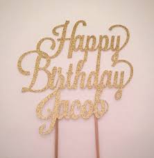 Any Name Personalized Cake Topper Happy Birthday Cake Etsy Happy Birthday Cake Topper Personalized Cake Topper Birthday Personalized Cake Toppers