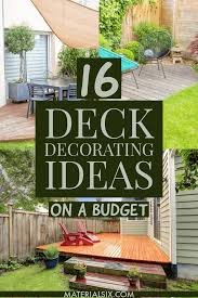 Here, a bench built into the deck railing takes up much less room than an outdoor sofa or sectional but offers a similarly. 16 Stunning Deck Decorating Ideas On A Budget Materialsix Com