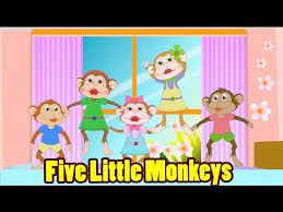 five little monkeys jumping on the bed with lyrics kids songs nursery rhymes by eflashapps five little monkeys nursery rhymes 5 little monkeys song
