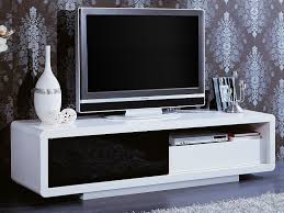 C'est là où famille ou amis se retrouvent pour partager de bons. Meuble Tv Rectangulaire Rosa Mdf Laque Blanc Et Noir 56892