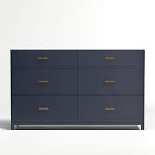 Stylistically blue dressers run the gamut. Kids Parke Navy Blue 6 Drawer Dresser Reviews Crate And Barrel