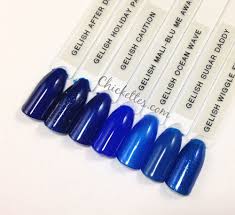 Gelish Colors Of Paradise Comparisons Blue Gel Nails Gelish Nail Colours Gelish Colours