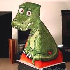 T Rex Illusion Papercraft