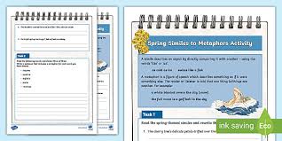 Happy harry handles handsprings horribly. Metaphors For Spring Activity Spring Metaphors And Similes