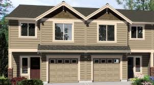 4 Bdroom Duplex With Matching 20 Wide Units Add 10 For Double Garage 1 400 Sq Ft Each 38016lb 2nd Floo Town House Plans Duplex House Simple House Plans