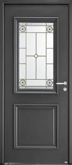 Porte d'entrée aluminium, contemporaine sans vitrage. Akimel Portes D Entree Aluminium Bel M