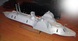 American casemate ironclad uss dunderberg 1862. 1 200 Uss Lafayette Paper Model Heinkel Models Drivethrurpg Com