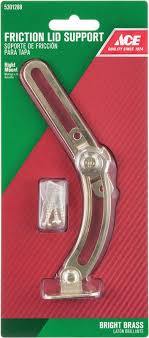 Ace Friction Lid Support, Bright Brass