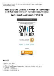 A primer on technology and business strategy pre order epub swipe to unlock: Son Son Read Swipe To Unlock A Primer On Technology And B Quiosco Joomag