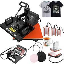 What equipment do you need to make shirts? Amazon Com Heat Press Heat Transfer Machine 12x15 950w Digital Led Timer 360 Tshirt Press Machine Combo T Shirt Maker Swing Away Shirt Printing Machine 8 In 1 Heat Press Machine Red Arts Crafts