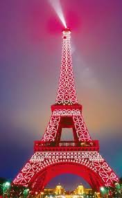 Paris In Red Beauttifulll Paris Tour Eiffel Paris Eiffel Tower Jesus And Mary Pictures
