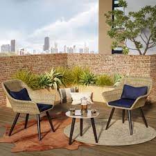 Mid century outdoor furniture can give your outdoor entertaining space a stylish, classic and simple design that will stand the test of time (and the elements!). Mid Century Modern Patio Conversation Sets You Ll Love In 2021 Wayfair