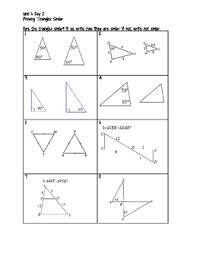 Two triangles are similar if: Proving Triangle Similar Worksheets Teaching Resources Tpt