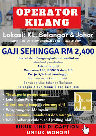 Shah alam (/ʃɑː ˈɑːləm/) is a city and the state capital of selangor, malaysia and situated within the petaling district and a small portion of the neighbouring klang district. Jawatan Kosong Operator Kilang 1 000 Maukerja Malaysia Facebook