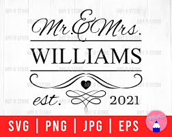 Mr And Mrs Split Monogram Frame Svg Png Eps Jpg Files Wedding Name Frame Svg File Mr Mrs Family Name Svg Fi In 2021 Wedding Signs Diy Monogram Frame Name Frame