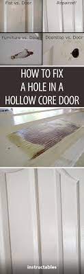 how to fix a hole in a hollow core door hollow core doors diy door door diy projects