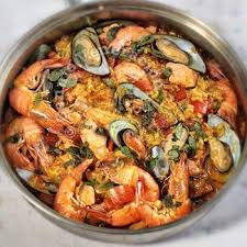 Seafood Arroz A La Valenciana Filipino Style Paella Seafood Recipes Paella Recipe Seafood Best Paella Recipe