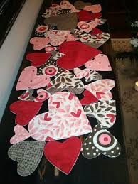 Valentine S Day Table Runner Valentine Table Decorations Valentine Table Runner Paper Table Runner