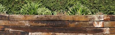 Bench & raised bed made of railway sleepers. Ideas For Using Railway Sleepers In Your Garden Landscaping Blogs Lawsons