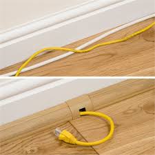 Hardwood floor accessories hiding wire. D Line 22 X 22mm 2m Wood Fibre Cable Management Cover Floor Trim