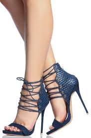 Navy Faux Suede Lace Up Single Sole Stiletto Heels Cicihot Heel Shoes Online Store Sales Stiletto Heel Shoes High Hee Dress Shoes Womens Stiletto Heels Heels