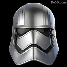 3d Printable Model Captain Phasma Chrometrooper Helmet From Star Wars Vii The Force Awakens File Formats Stl O Star Wars Vii 3d Printable Models Star Wars