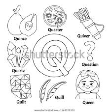 A list of five letter scrabble words starting with q. Vector Cute Kids Animal Alphabet Letter Stock Vector Royalty Free 1263723310