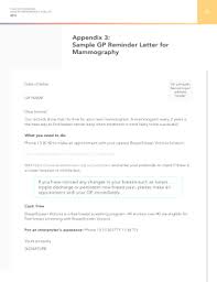 Things to include in payment reminder letter. Fillable Online Appendix 3 Sample Gp Reminder Letter For Mammography Fax Email Print Pdffiller