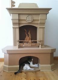 If It S Hip It S Here Bartek Elsner Gets Crafty With Cardboard Cardboard Fireplace Cardboard Art Cardboard Sculpture