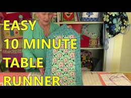A Podcast Full Of Knitting Stitching And Sewing With A Crew Of Crazy Crafters And Makers 10 Minute Table Runner Table Runners Table Runner Diy