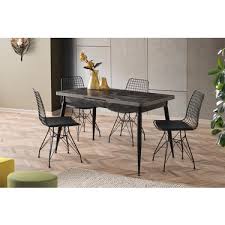 Hepsi Home Polo Masa Metal Ayak M Siyah Mermer Yemek Fiyati