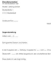 Wie wird eine gegendarstellung zu einer abmahnung behandelt? Gegendarstellung Zu Einem Zeitungsartikel Nur 6 90 Zum Download