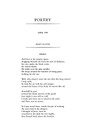 Spring By Mary Oliver Poetry Magazine Mary Oliver Mary Oliver Poems Poetry Prompts