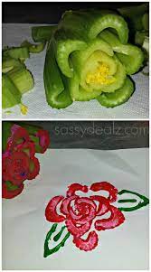 Celery Flower Stamping Craft For Kids Crafty Morning Beauty And The Beast Crafts Kids Art Projects Rose Crafts