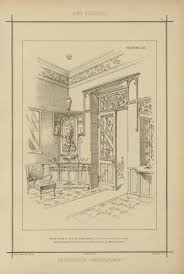 Vestibule Porte Vitree En Bois De Chene Teinte Avec Pentures En Fer Forge Couronnement De Porte Et La Art Nouveau Art Nouveau Interior Art Nouveau Furniture