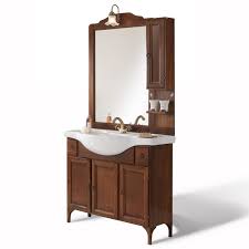 San cesario sul panaro (mo)3 feb alle 12:15. Mobile Arredo Da Bagno Arte Povera Cm 85 Modello Alessandria In Legno Massello Con Specchiera Con Pensile
