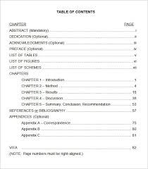 Table Of Contents Template Check More At Https Cleverhippo Org Table Of Contents Template