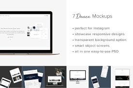 7 Website Mockups Mobile Desktop Website Mockup Instagram Graphics Mockup
