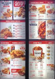 The kfc menu prices include foods such as chicken sandwiches, chicken burger. Kfc Menu Prices Menu And Price