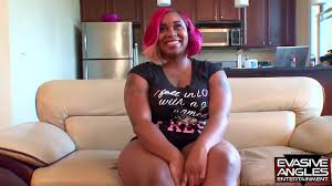 EVASIVE ANGLES Monroe in white fishnets, and Nikki in black show off their  sweet bubble butts and big boobs as they pleasure themselves. They make  their hot black cunts cum in this