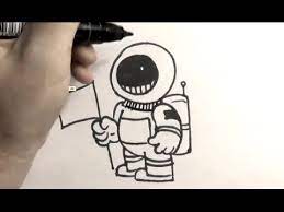 Astronauts in spacesuits have become an indelible part of our popular culture. How To Draw An Astronaut Youtube